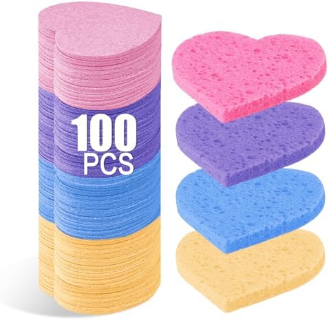 100-Count Compressed Facial Sponges by Mainlyrunmakeupsuppliers