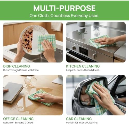Disposable Multi-Purpose Cleaning Cloth 40 Pcs, Thickened & Absorbent Kitchen - Image 5