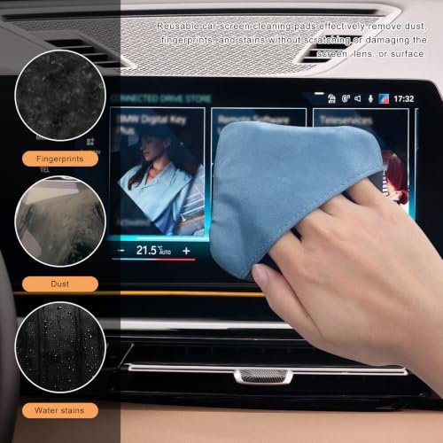 2 PCS Car Screen Cleaner, Microfiber Dashboard Cleaning Wipes, Vehicle Touch - Image 4