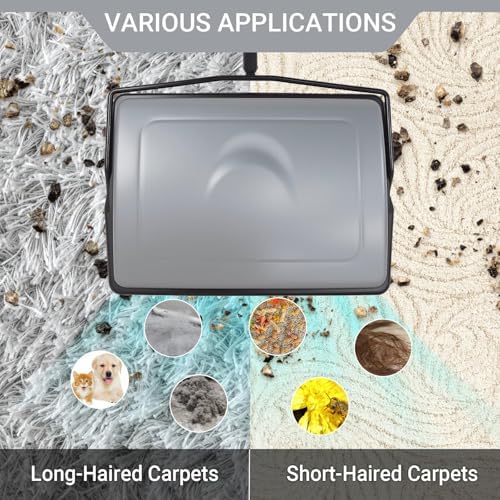EZ SPARES Manual Floor Carpet Sweeper - Image 5