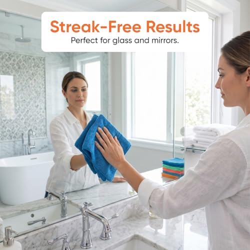 Superio Microfiber Squeegee Mopping Towel Extra Large Miracle Cloth Streak Free - Image 3