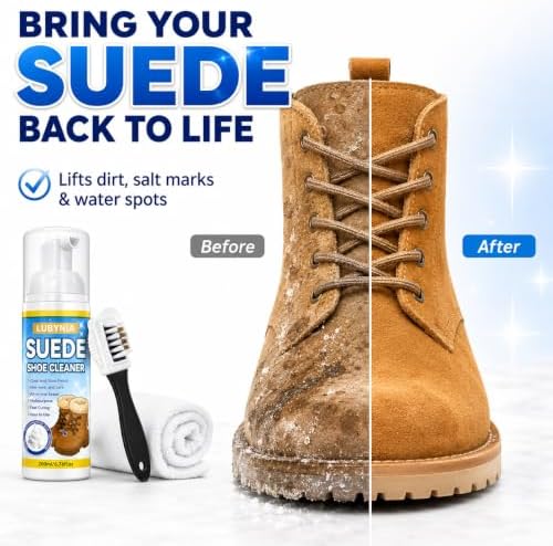 Suede Shoe Cleaner Kit, 6.76 oz Foam Shoe Cleaner & Nubuck Cleaner - Image 5
