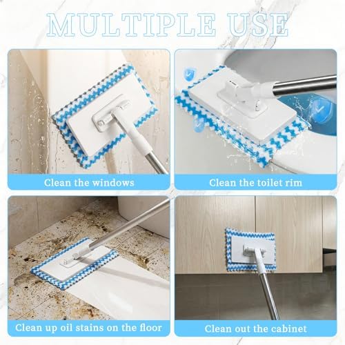 Snap Grip Mini Mop, 2026 Upgraded Zero Touch Snap Grip Mini Mop, Cloth Changing - Image 4