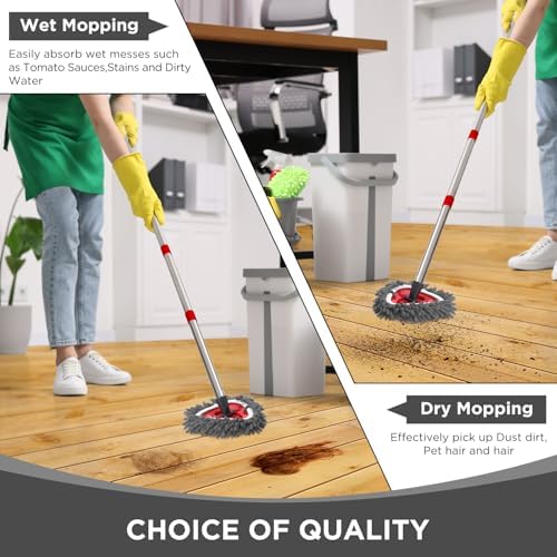 Baderke 3 Pack Chenille Duster Replacement Mop Heads Refills - Image 4