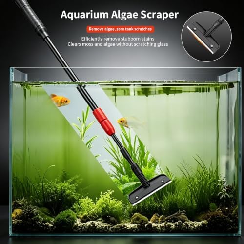 UPETTOOLS Aquarium Clean Tool 6 in 1 Fish Tank Cleaning Kit Algae Scraper - Image 5