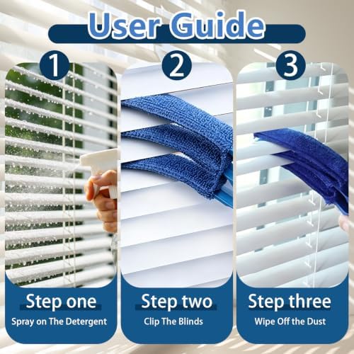 Window Blind Cleaner Duster Brush Kit, Blinds Duster, Microfiber Cleaner Brush - Image 5