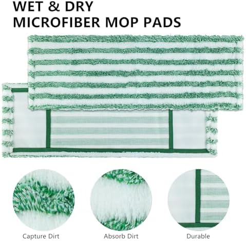6 Pack Mop Head Replacement for Libman Wet & Dry Microfiber Mop - Image 3