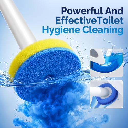 Disposable Toilet Brush Set, 7 Color-Coded Handles - Image 3
