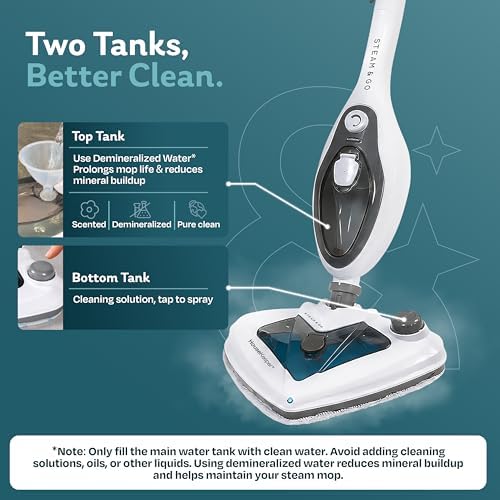 Steam & Go 10-in-1 Multi-Surface Mop and Handheld Steam Cleaner - Image 5