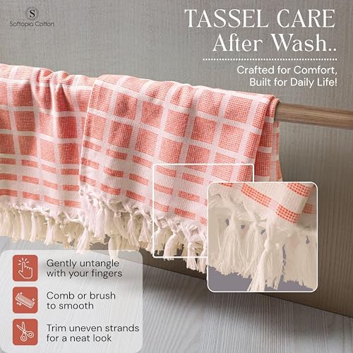 Matrix Dobby Kitchen Towels 12 Pack 100% Cotton, 16x26 Inches, Decorative Tea - Image 3