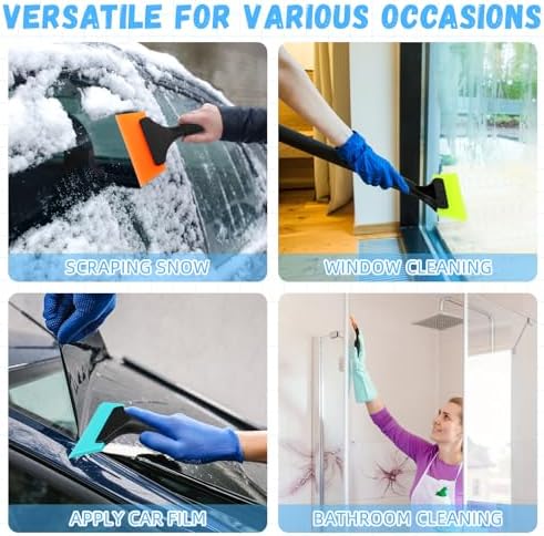3 Pcs Small Squeegee 5 Inch Window Tint Silicone Squeegee Cleaning - Image 7