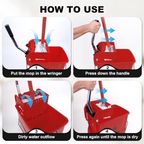 21 Quart Compact Mop Bucket - Image 5