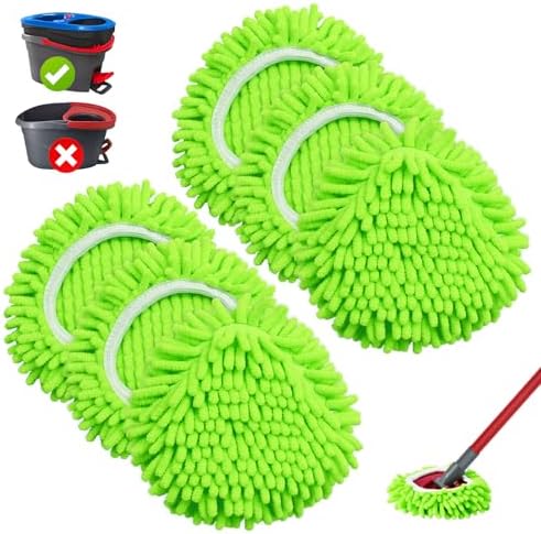 Mop Heads Replacements, 6 Pack Spin Mop Refill Replace Head by DLAIMI