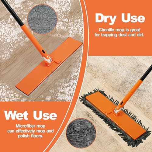 JEHONN Dust Mop for Hardwood Floors, Broom Duster - Image 4