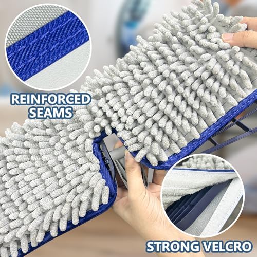 Reusable Mop Pads for Enspoway Dust Mop: Double-Sided Microfiber Refills - Image 4