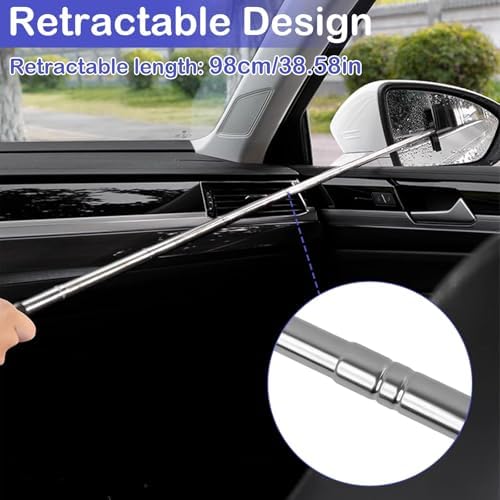 Side Mirror Squeegee, Retractable Car Rearview Mirror Wiper - Image 5