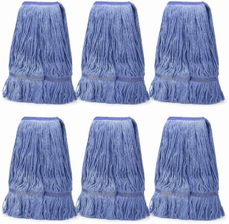 6 Pack Heavy Mop Replace Head，mop Head Replacement, Commercial mop Heads by Hakfhsd
