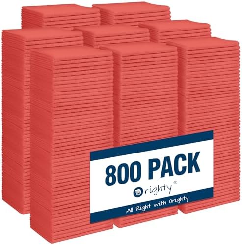 Orighty Microfiber Cleaning Cloth, 800 Pack Highly Absorbent Cleaning Rags by AllRightinOrighty