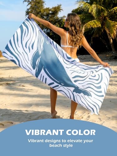 Eunzel 2 Pack Microfiber Beach Towel, Quick Dry Travel Towel Large Sand Free - Image 4