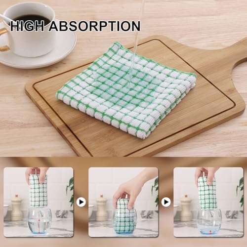 Kitinjoy Cotton 12 Pack Terry Kitchen Towels - Image 3