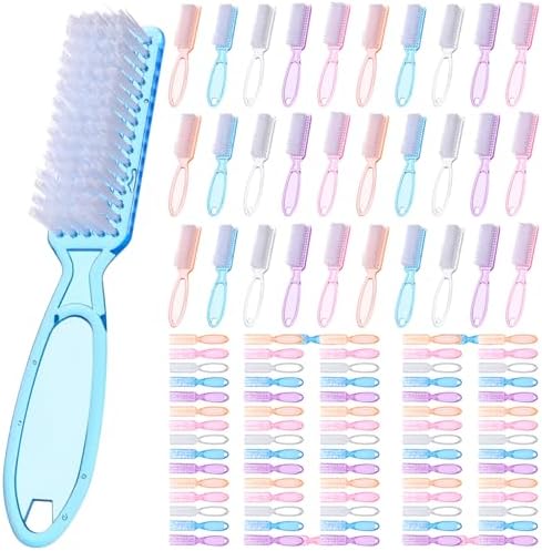 100 Pcs Handle Grip Nail Brush Bulk Nail Brushes by Unknown