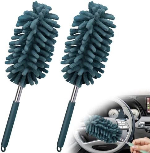 2 PCS Car Interior Duster with Extension Pole, Dusters by ecocstm