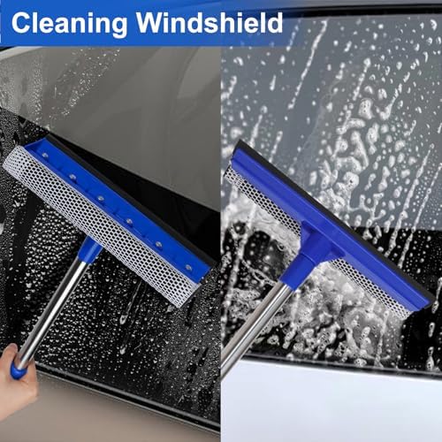 2-in-1 Car Windshield Squeegee and Sponge Scrubber - Image 2