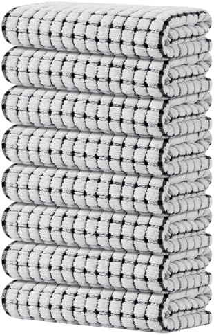 Kitinjoy Cotton 8 Pack Terry Kitchen Towels by Kitinjoy
