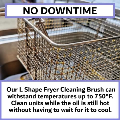Deep Fryer Cleaning Brush – L-Shaped High-Temp Commercial Kitchen Tool - Image 4