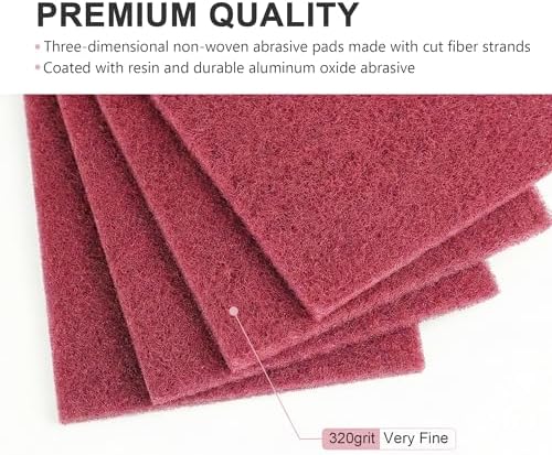 6"x9" Maroon Scuff Pads 8 Pack - Image 3