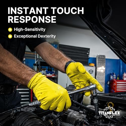 TitanFlex Heavy Duty Industrial Nitrile Gloves - Image 5