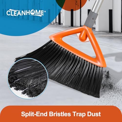 CLEANHOME Heavy Duty Outdoor Broom and Dustpan Set - Image 3