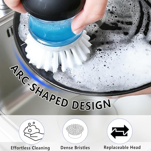 Dish Brush Replacement 4 Pack Compatible - Image 5