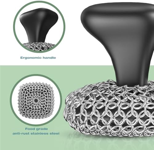 Cast Iron Scrubber Dish Scrub Brush - Image 3