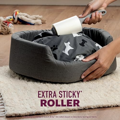 Scotch-Brite Pet Hair Pickup Extra Sticky Lint Roller, 70 Sheets, 1 Pack - Image 5