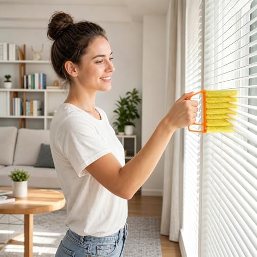 8PCS Window Blind Cleaner Duster Tool, 7-Finger Microfiber Blind Duster - Image 6