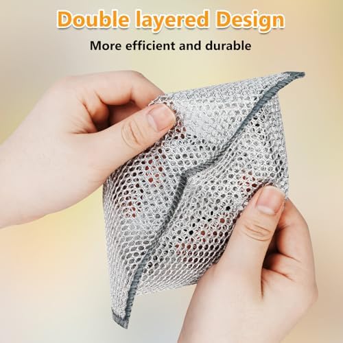 Extra-Large Size Multipurpose Dishwashing Rag, Non Scratch Wire Dishcloth - Image 5