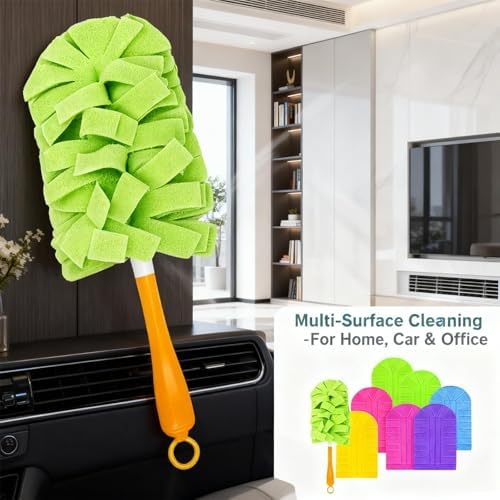 Reusable Chenille Microfiber Dust Duster, 360° Electrostatic Duster Refills — - Image 3