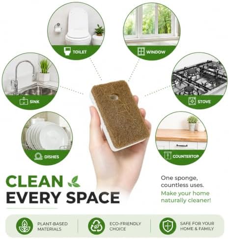 8 Pack Eco Friendly Kitchen Sponges - Image 6