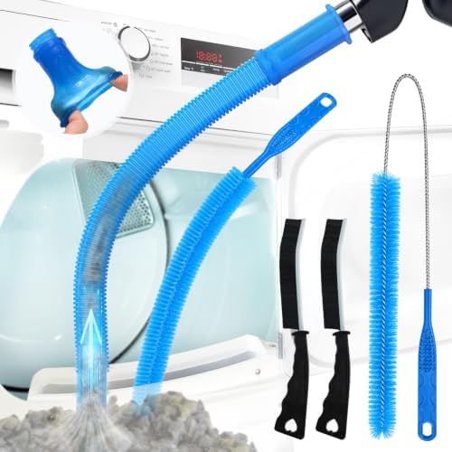 Sealegend 5Pack Dryer Vent Cleaner Kit Vacuum Hose Attachment & Brush Blue by Sealegend