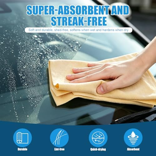 Car Cleaning Kit – MicrofiberTowels & Chamois Cloth - Image 3