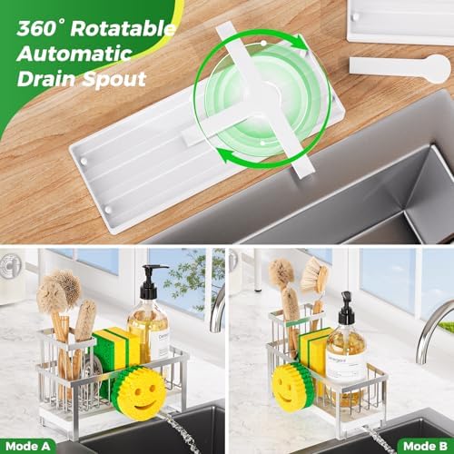 Sponge Holder for Kitchen Sink, Sink Caddy - Image 4