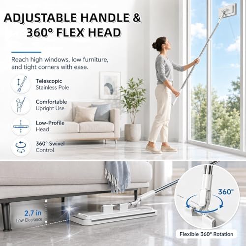 Hands-Free Multi-Purpose Flat Mop, 2026 New Hands Free Flat Mop One Click - Image 4