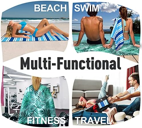 2 Pack Microfiber Beach Towel, Oversized Microfiber Pool Towel 75”x 35” - Image 5
