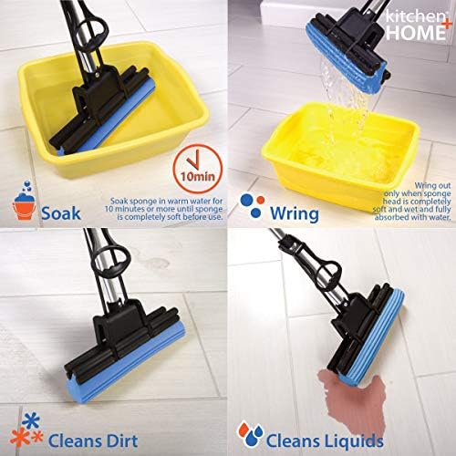 Kitchen + Home PVA Sponge Roller Mop Head Refills - Image 3