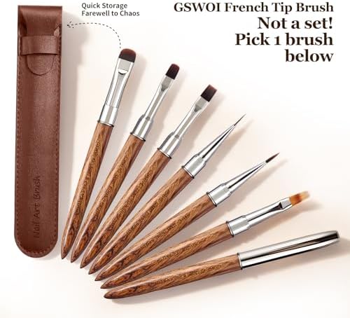 Nail Brush Large Flat with Wooden Handle & Storage Pouch - Image 6