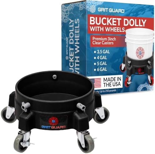 Grit Guard Bucket Dolly with Wheels by GritGuardInc