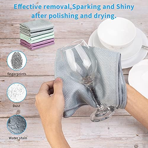Streak Free Miracle Cleaning Cloths Easy Clean Nanoscale, Fish Scale Microfiber - Image 3