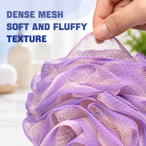 AmazerBath Loofah Sponge 60g/Piece, Exfoliating Bath Sponge Body Scrubber - Image 3