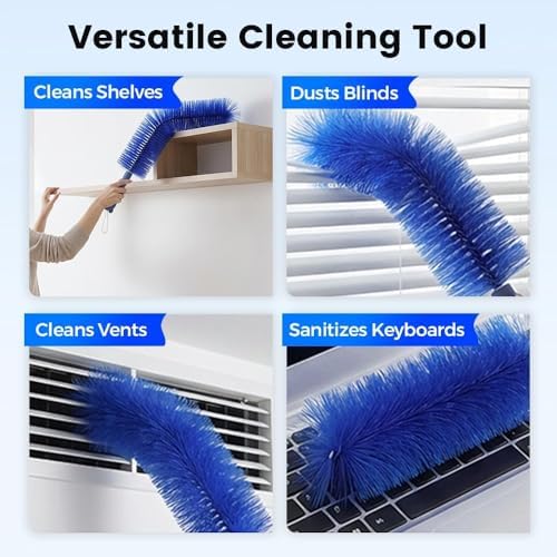 Fan Cleaner Brush with Bendable Microfiber Head, Reusable Washable Ceiling Fan - Image 6
